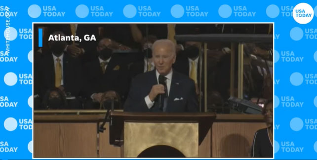We have to ‘redeem the soul’ of America, Biden says at Martin Luther King Jr.’s church