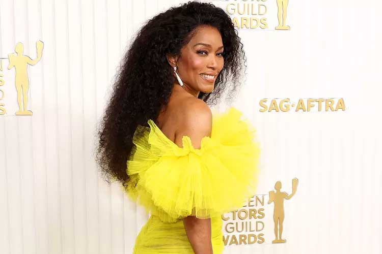 Angela Bassett Is a Bright Spot at the 2023 SAG Awards in an Eye-Popping Yellow Gown