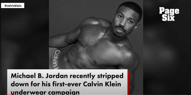 Michael B Jordan Strips Down to His Calvins in New Campaign