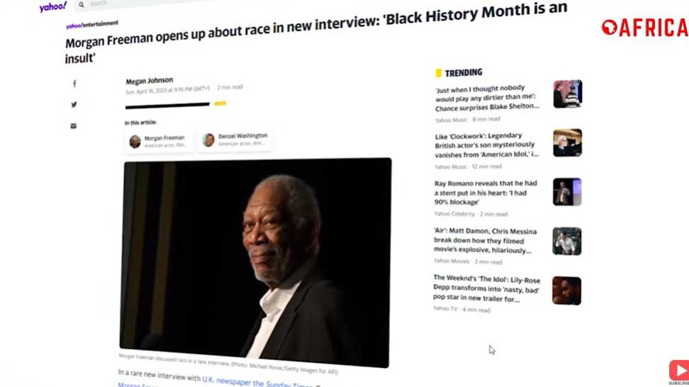 Morgan Freeman Calls Black History Month and Being Labeled ‘African-American’ an ‘Insult’