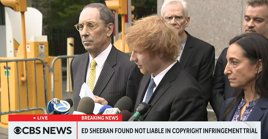 Ed Sheeran wins copyright case, as jury rules he did not steal Marvin Gaye’s ‘Let’s Get It On’