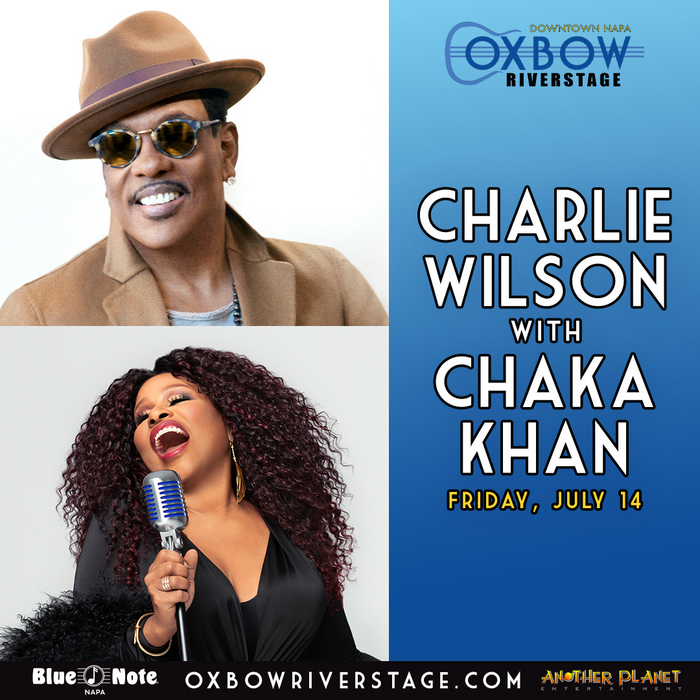 Don’t miss Charlie Wilson with Chaka Khan performing LIVE in Napa, CA