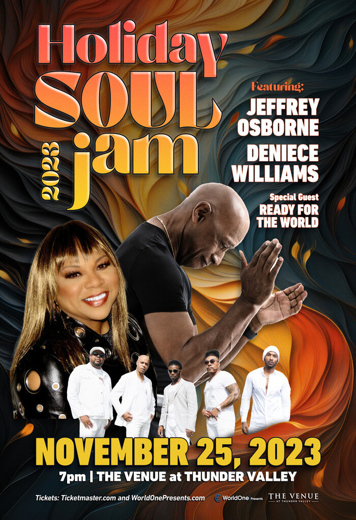 Holiday Soul Jam at The Venue at Thunder Valley on Sat-Nov 25