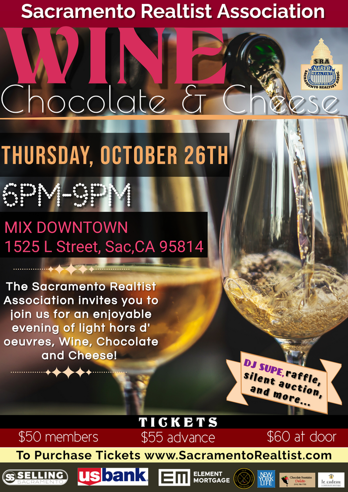 Don’t miss the Wine, Chocolate & Cheese Networking Mixer
