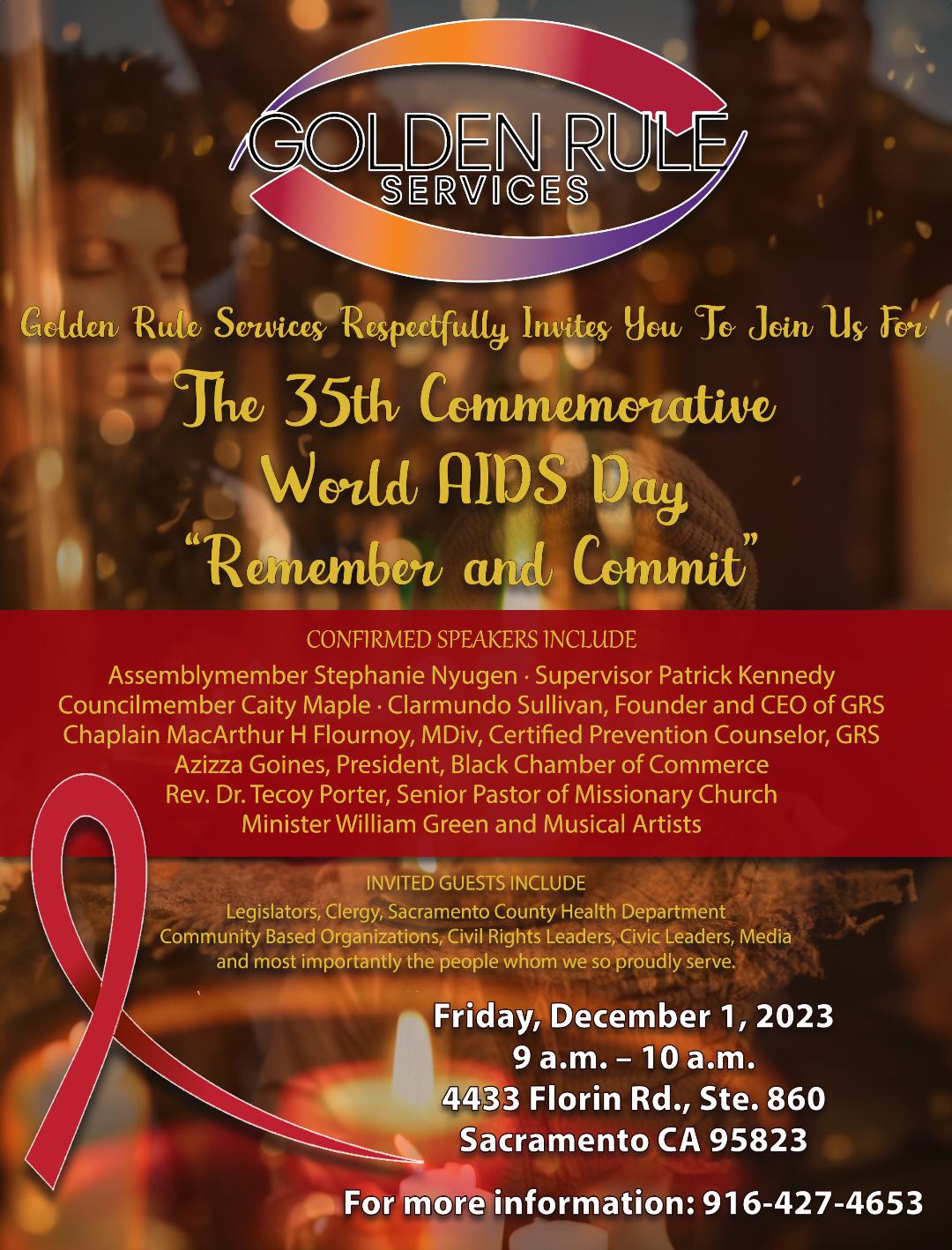 Black Indigenous People of Color World AIDS Day Commemoration