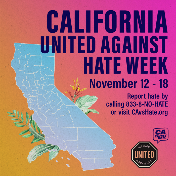 DID YOU KNOW? It’s United Against Hate Week ~ Nov 12-18, 2023