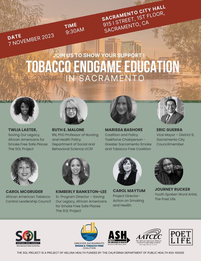Press Release | Sacramento:  A City Without Tobacco