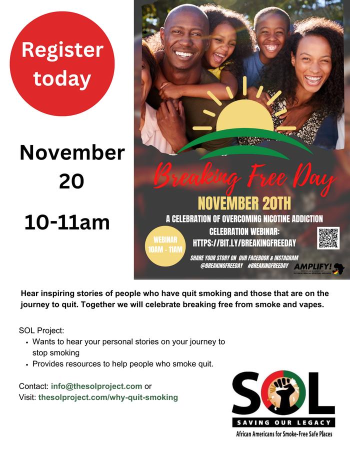 Breaking Free Day is November 20th