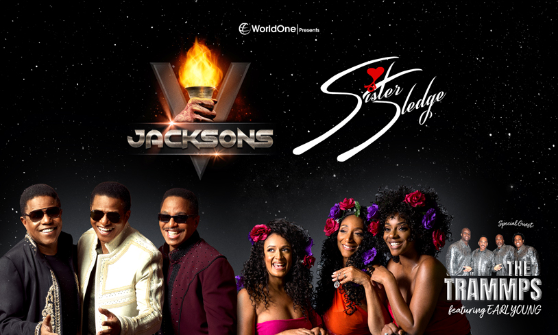 THE JACKSONS WITH SISTER SLEDGE SPECIAL GUEST THE TRAMMPS FEATURING EARL YOUNG