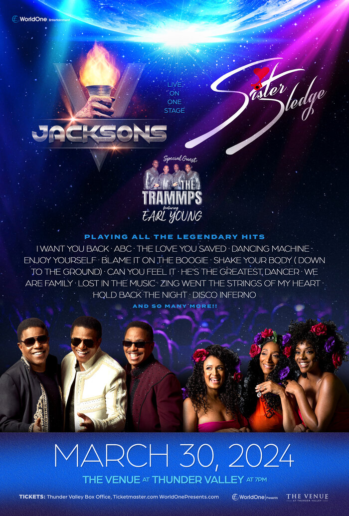 Don’t miss The Jacksons, Sister Sledge, and The Trammps Featuring Earl Young