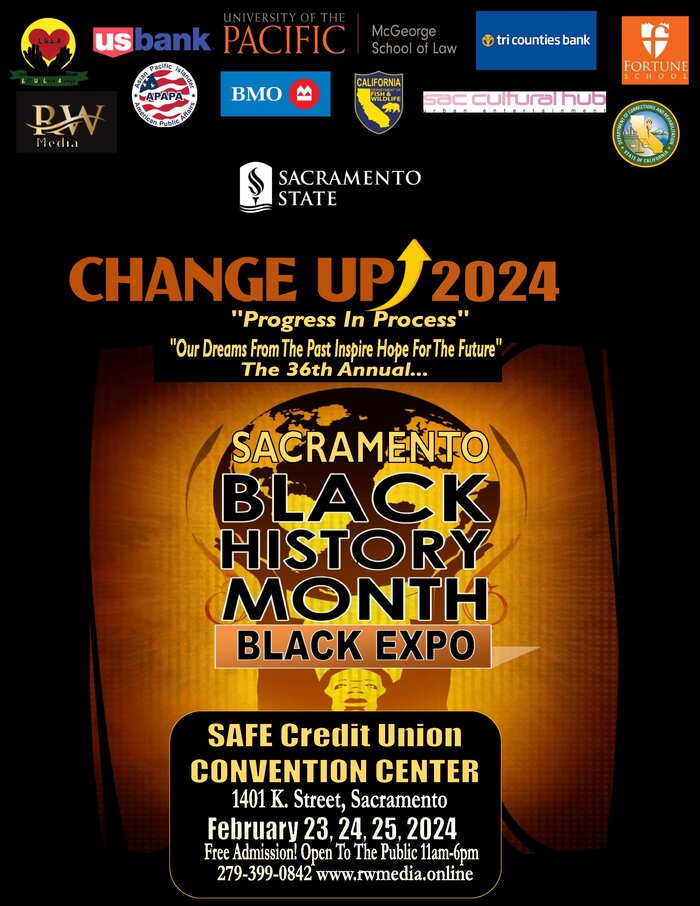 SAVE THE DATES! Sacramento Black History Month 2024 BLACK EXPO