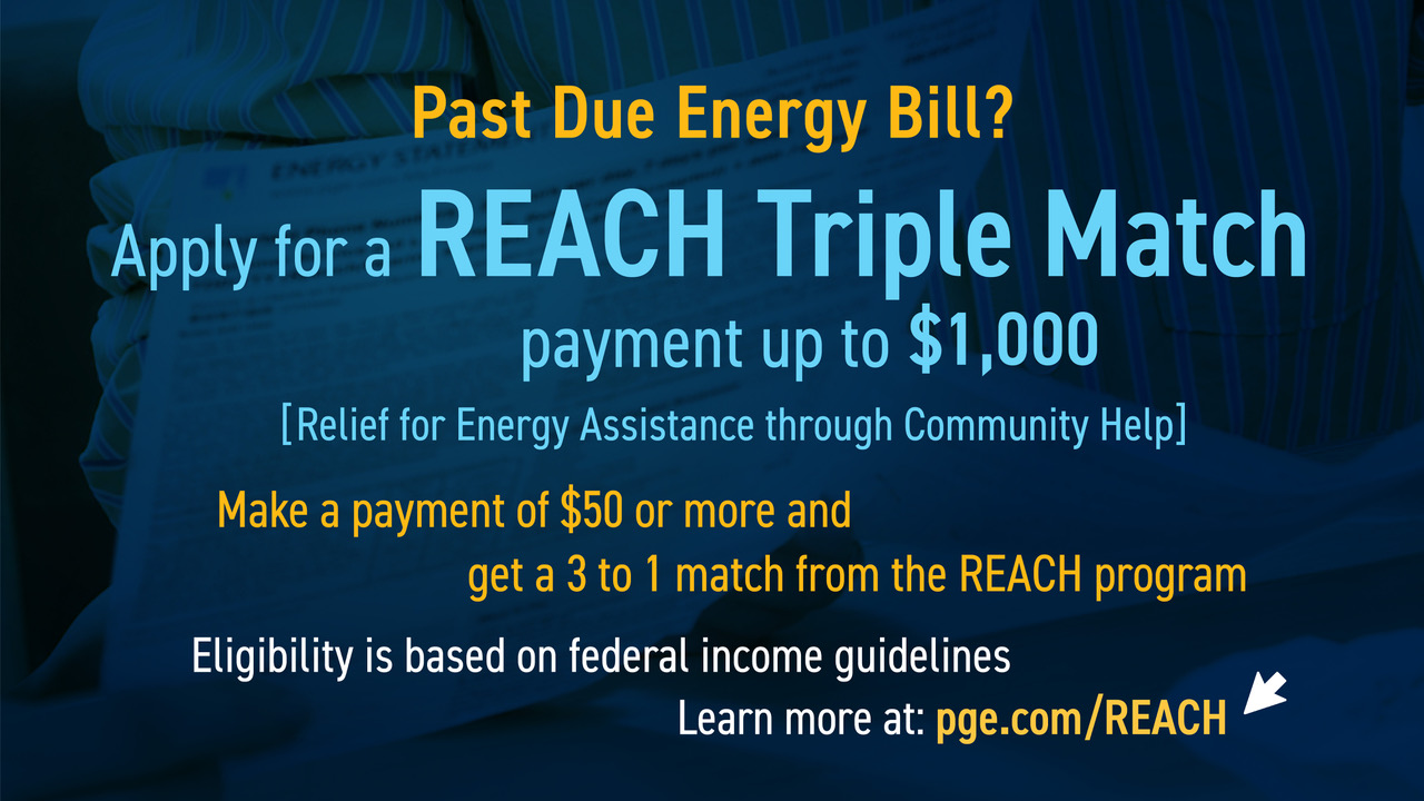 Multiplying Aid: REACH Triple Match Provides Energy Bill Assistance to Larger Group of Income-Eligible PG&E Customers