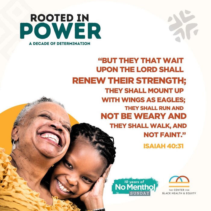 No Menthol Sunday in May 19th – Join Us and Get Rooted in Power